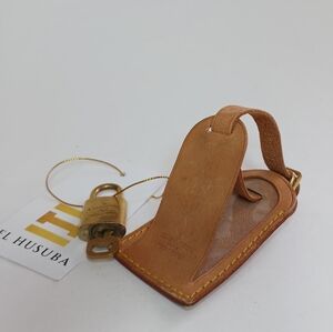 Authentic Louis Vuitton Luggage tag with Lock and Key #311 Made in France.